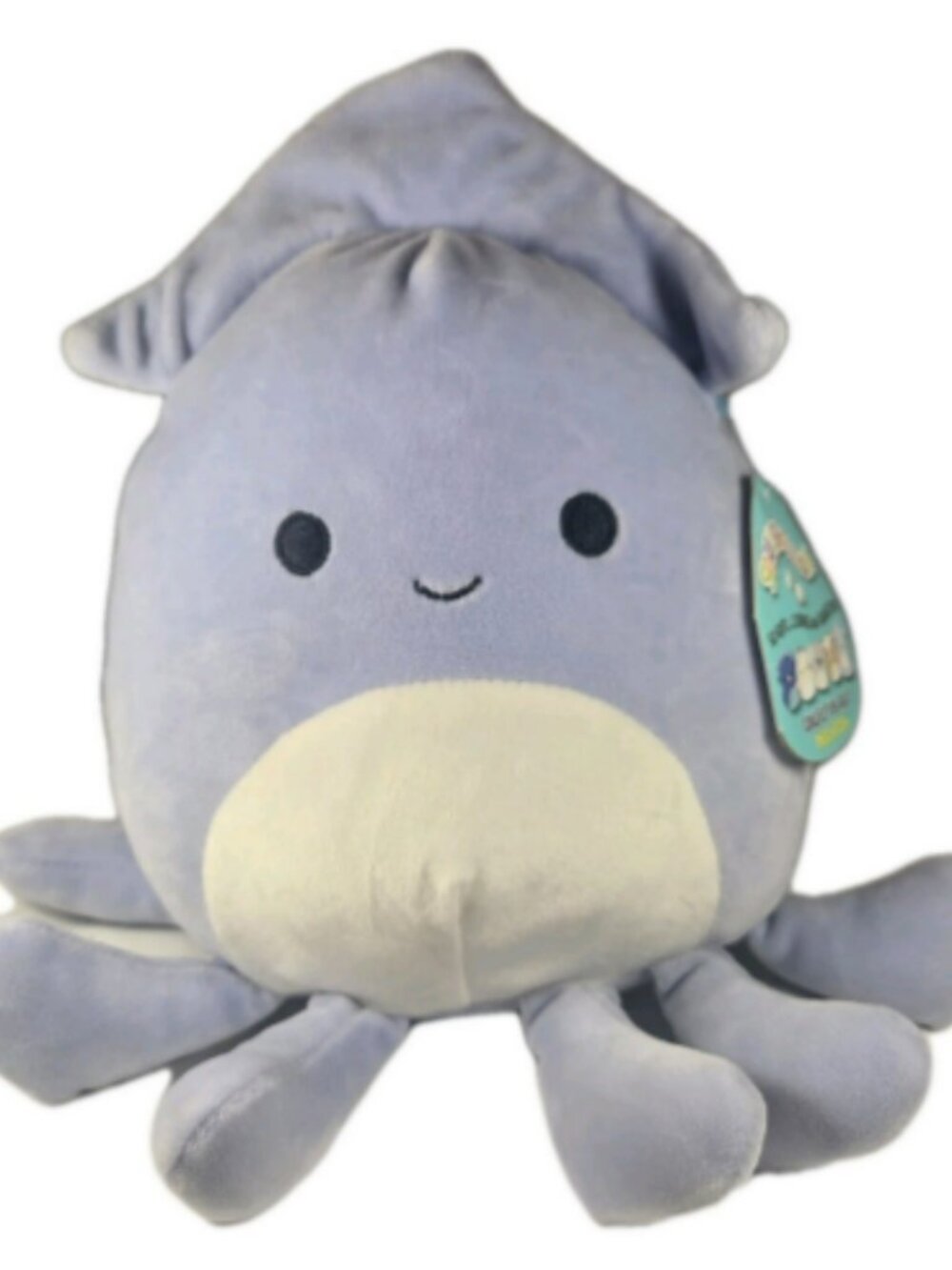 Squishmallow TAG Stacy the Squid Plush 8" Blue Stuffed Animal Sea Life RETIRED